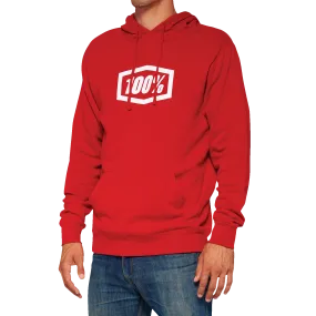 100% Icon Pullover Hoodie - Red - XL 20029-00013