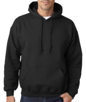 18500 Gildan Adult Heavy BlendHooded Sweatshirt Black