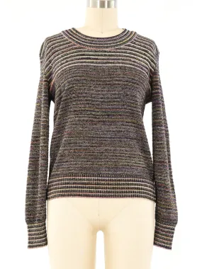 1970's Metallic Striped Sweater