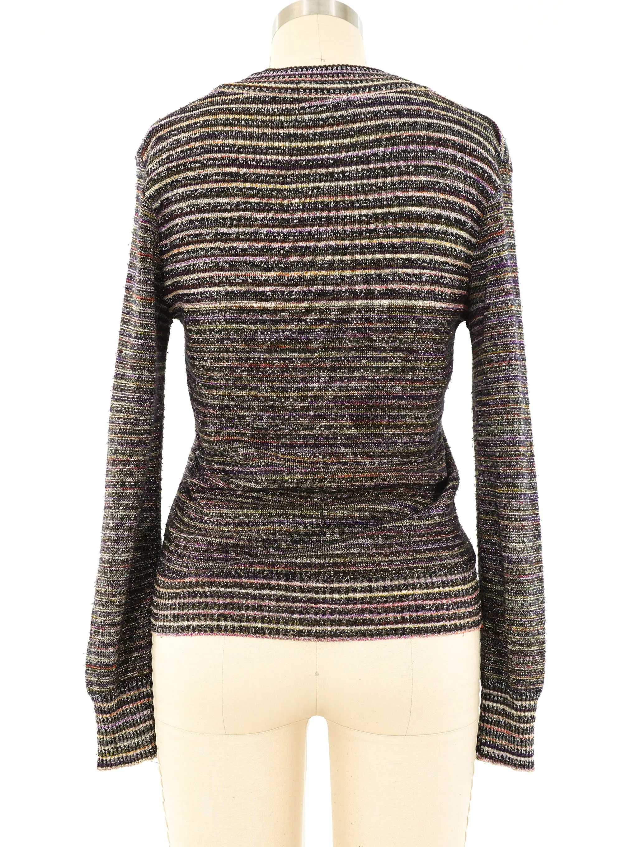 1970's Metallic Striped Sweater
