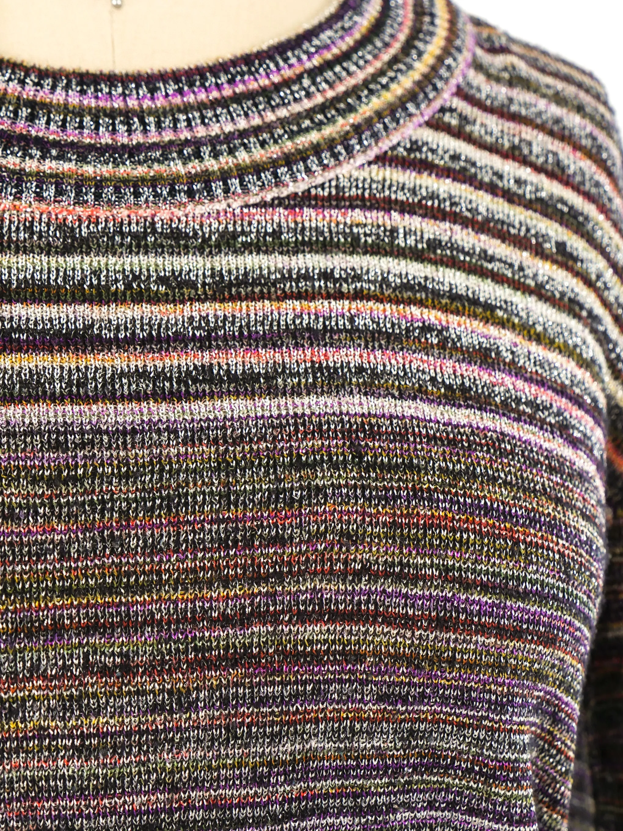 1970's Metallic Striped Sweater