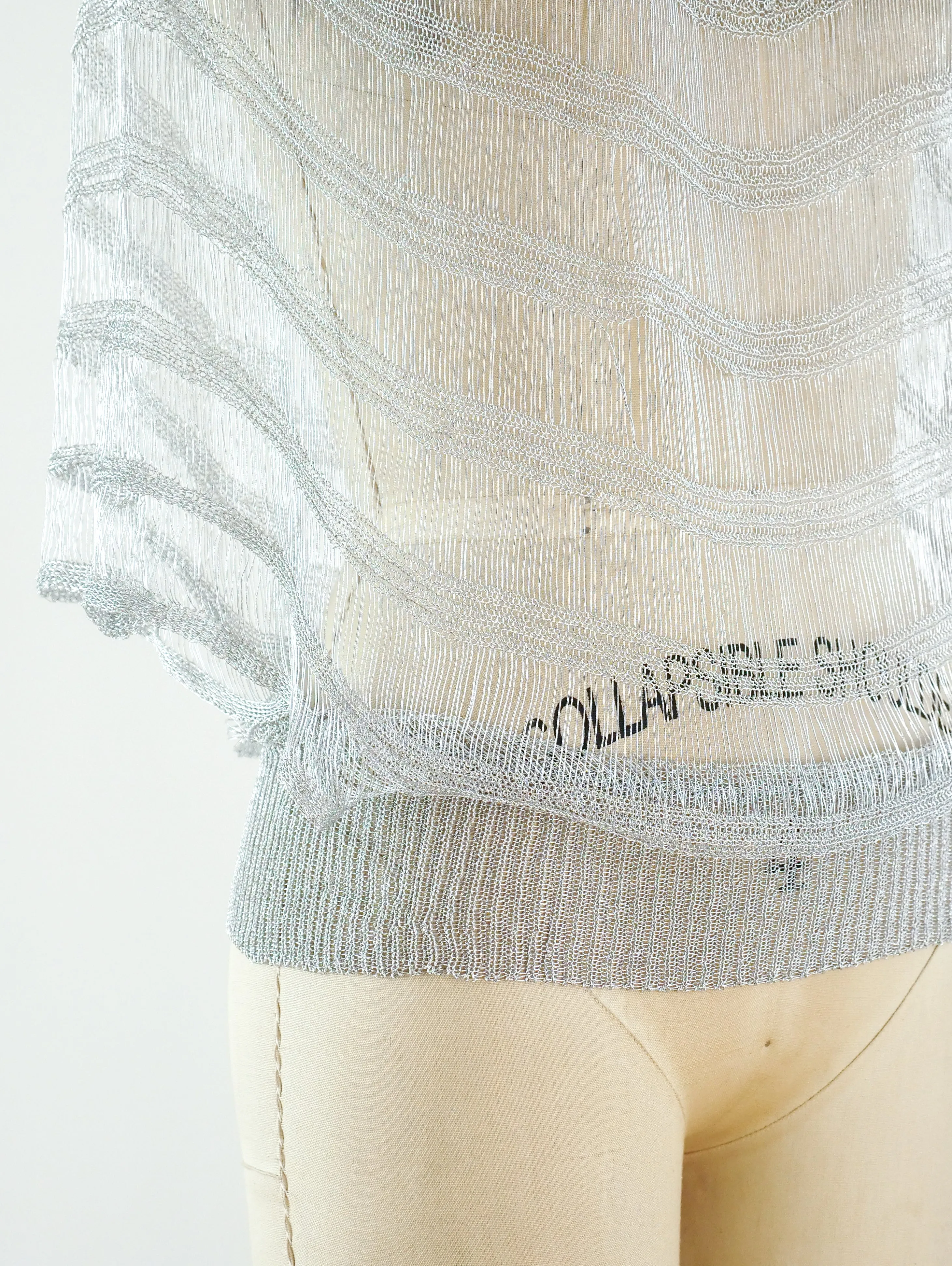 1970's Silver Crochet Top