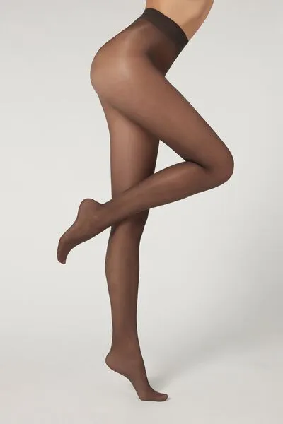30 Denier Sheer Shaping Tights with Control Top