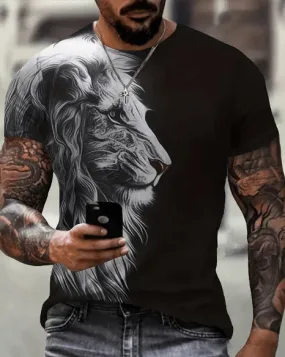 3d Black Lio Tshirt