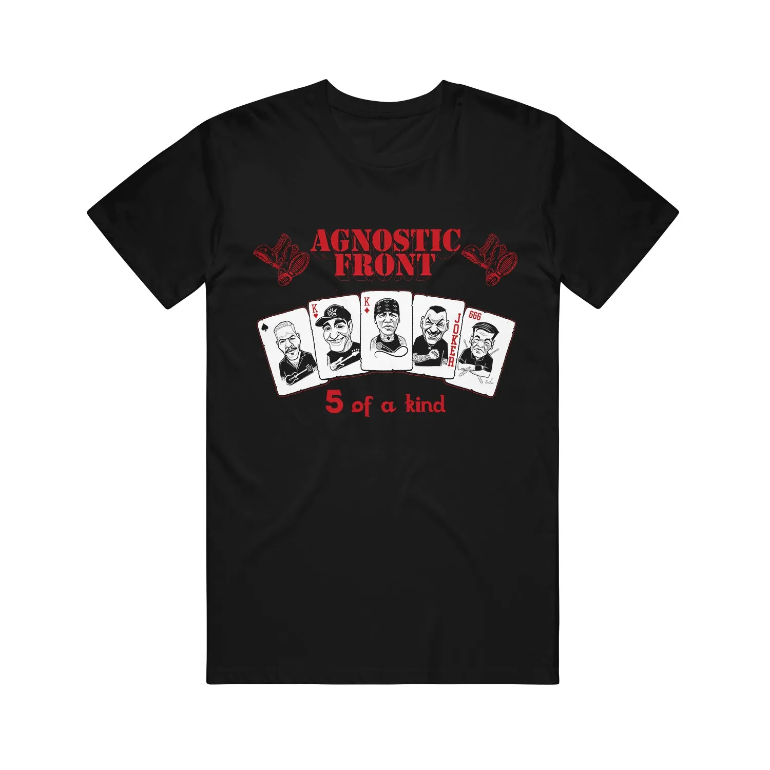 5 Of A Kind Black Tee