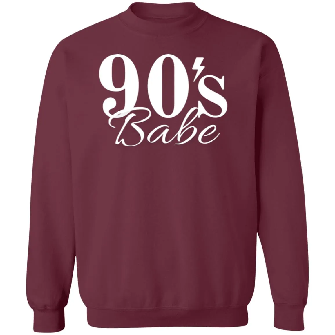 90's Babe Crewneck Pullover Sweatshirt