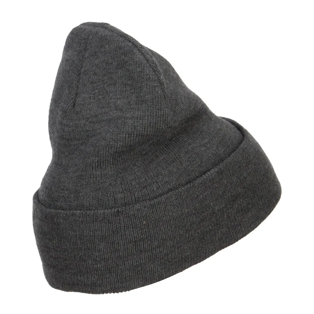 Antelope Emblem Embroidered Long Beanie