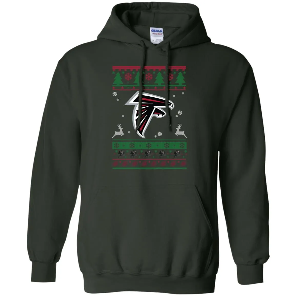 Atlanta Falcons Logo Football Teams Ugly Christmas Sweater Men Pullover Hoodie