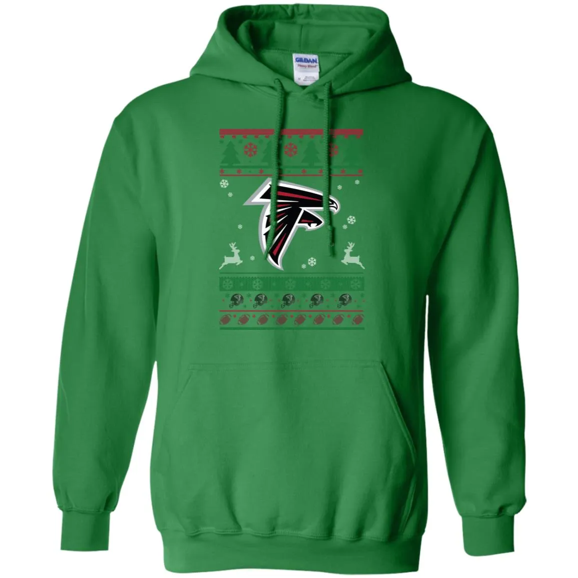 Atlanta Falcons Logo Football Teams Ugly Christmas Sweater Men Pullover Hoodie