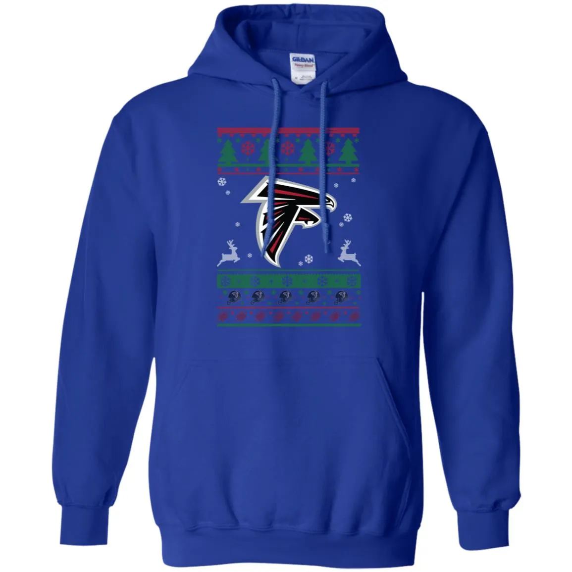 Atlanta Falcons Logo Football Teams Ugly Christmas Sweater Men Pullover Hoodie