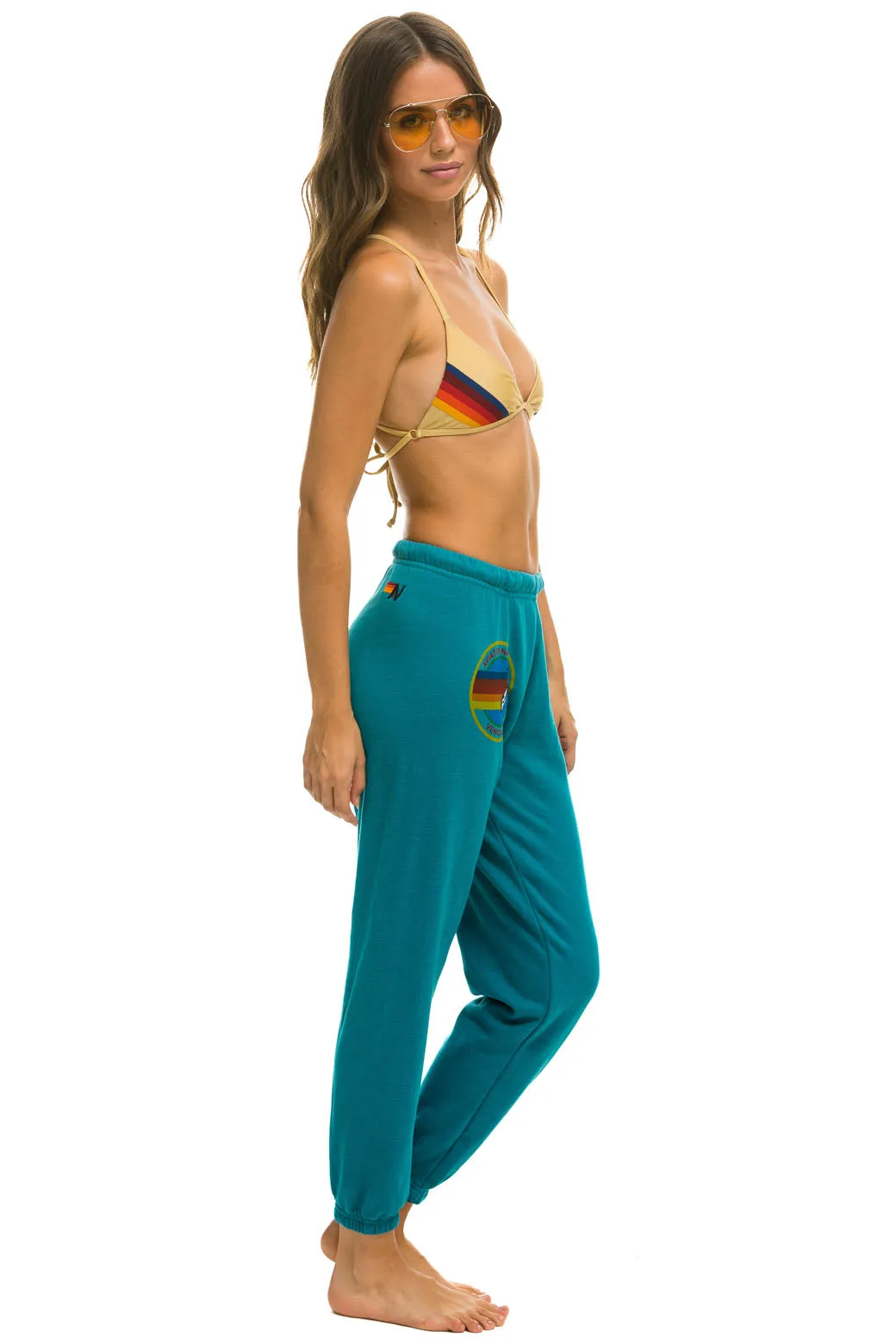 AVIATOR NATION SWEATPANTS - TEAL