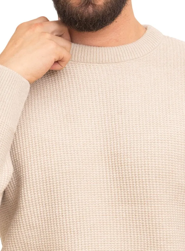 Beige-Design 7012 VIG-Round Pullover