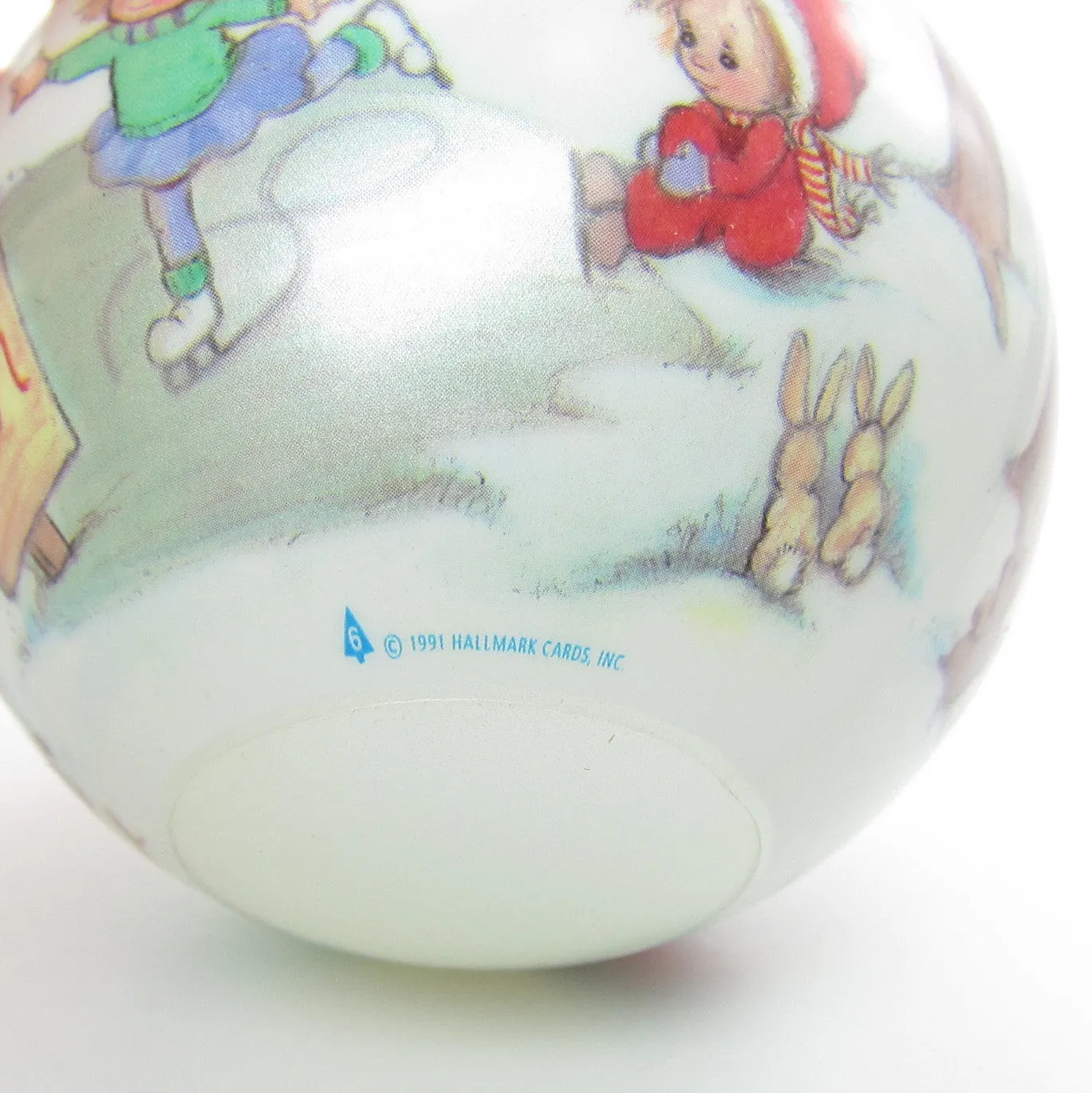 Betsey Clark Ornament #6 Home for Christmas 1991 Vintage Hallmark Keepsake Glass Ball