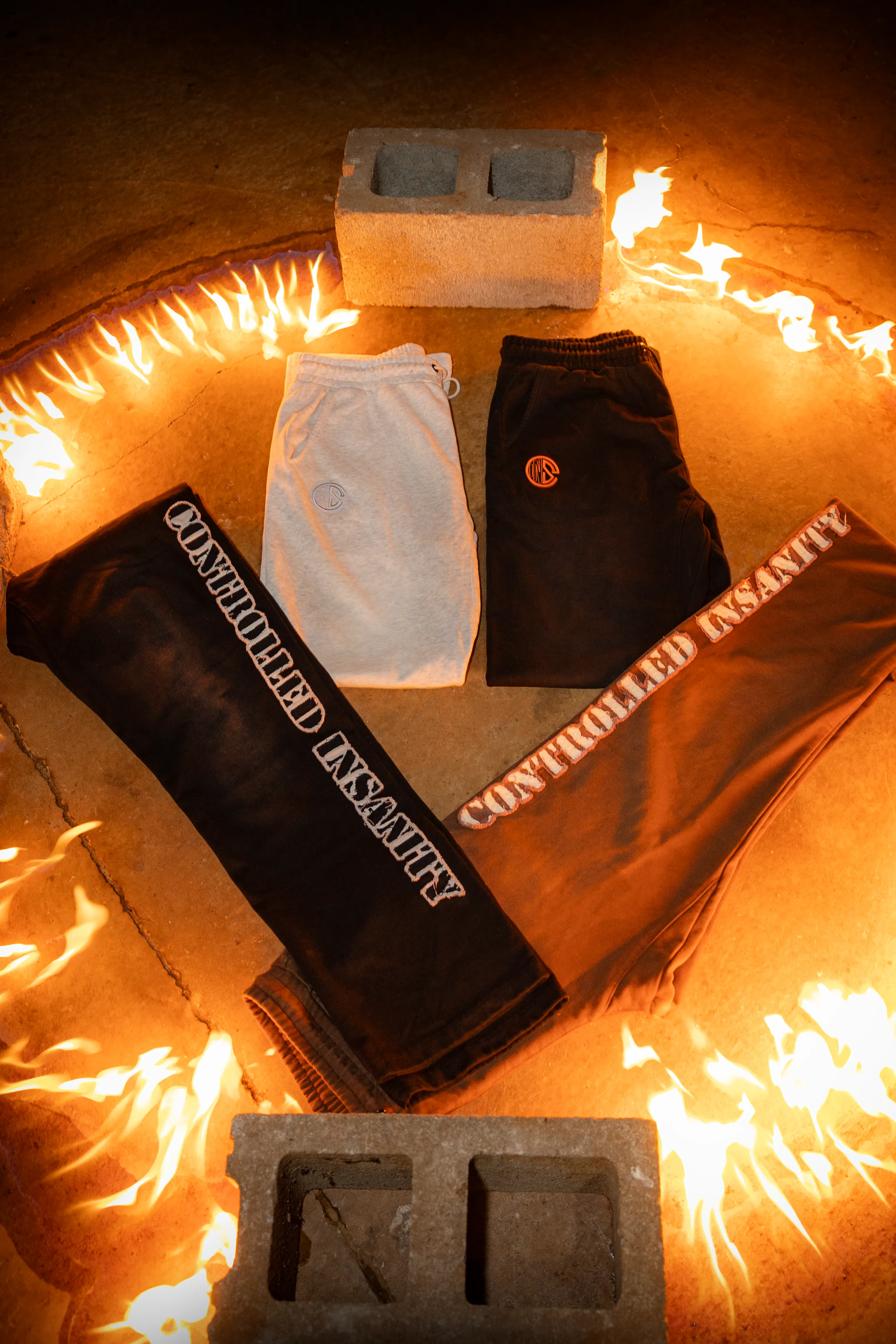 Black Sunwashed Sweatpants