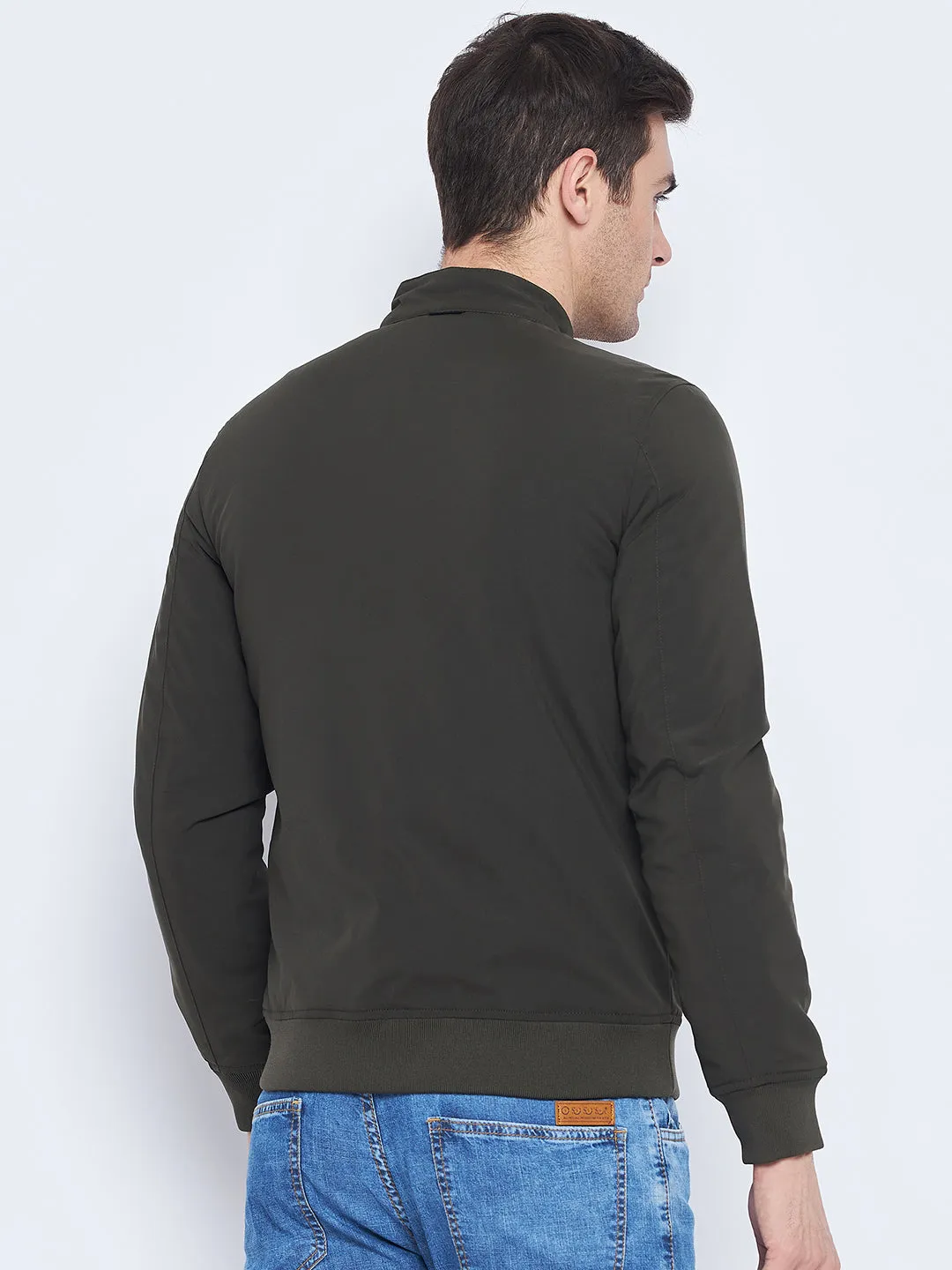 Camla Barcelona Olive Green Bomber Jacket