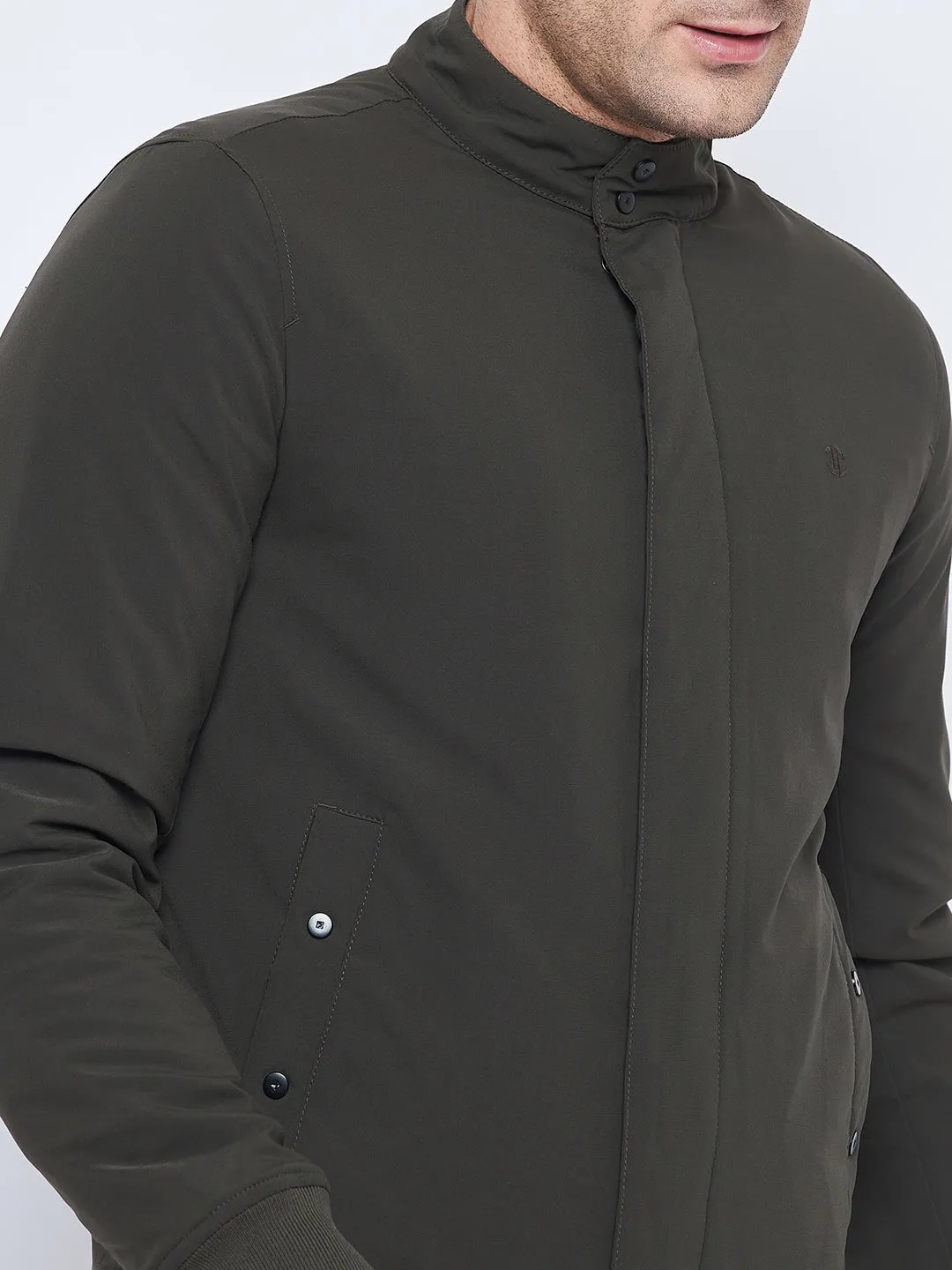 Camla Barcelona Olive Green Bomber Jacket