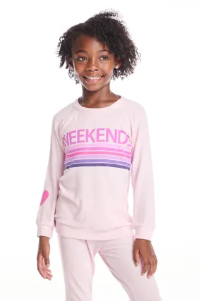 CHA Weekends Girls Raglan Pullover