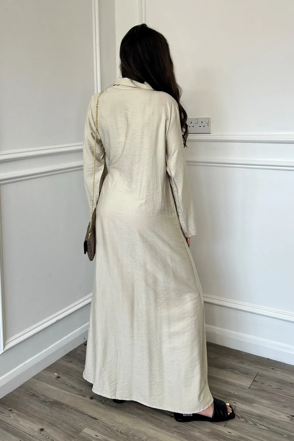 Farah Wrap Dress - Cream