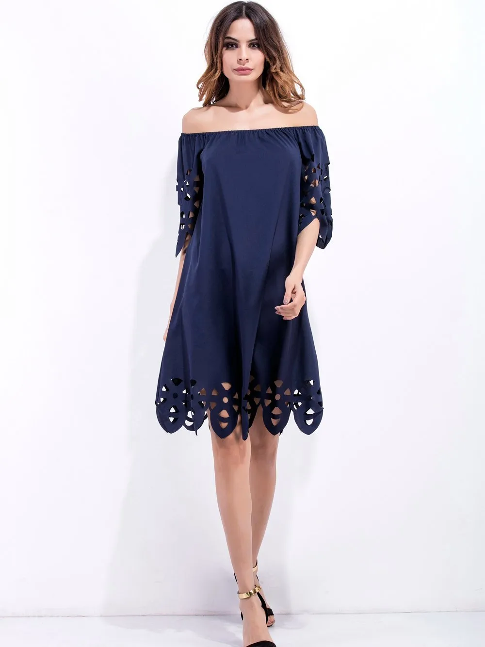 Fashion women Elegant Vintage sexy casual slim beach Dress