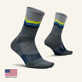Feetures! | Merino 10 | Max Cushion | Mini Crew | Switchback Gray