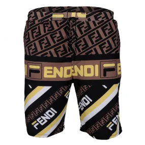 Fendi Blocked Colors Lightweight Short-Multi Color