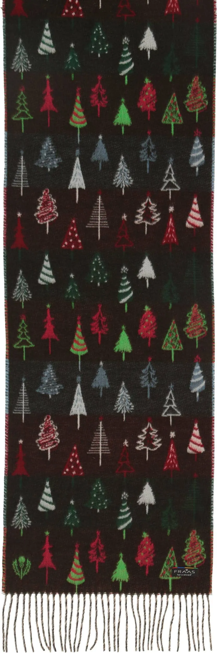 FRAAS - The Scarf Company - Colorful Fir Trees: Green