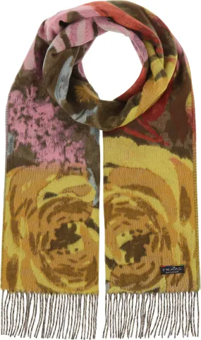FRAAS - The Scarf Company - Romantic Roses Cashmink: Chartreuse