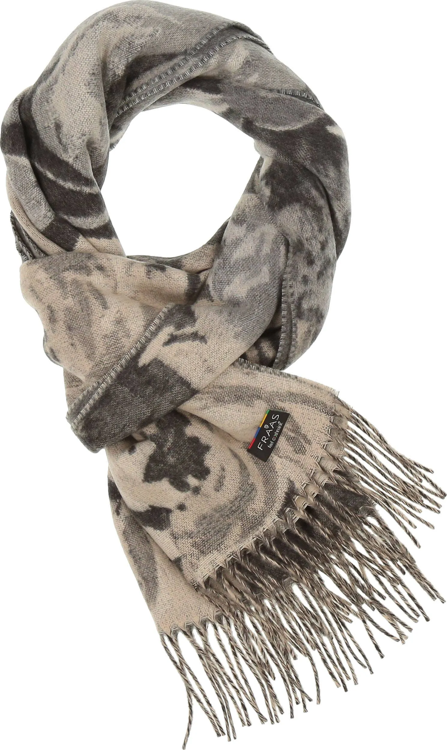 FRAAS - The Scarf Company - Romantic Roses Cashmink: Chartreuse