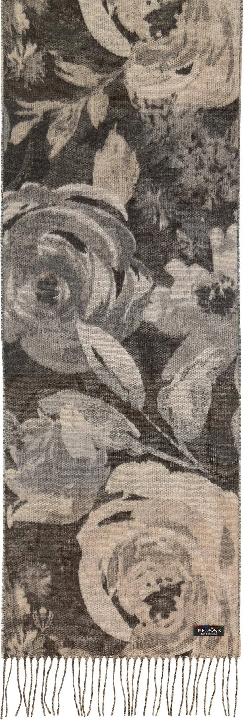 FRAAS - The Scarf Company - Romantic Roses Cashmink: Chartreuse