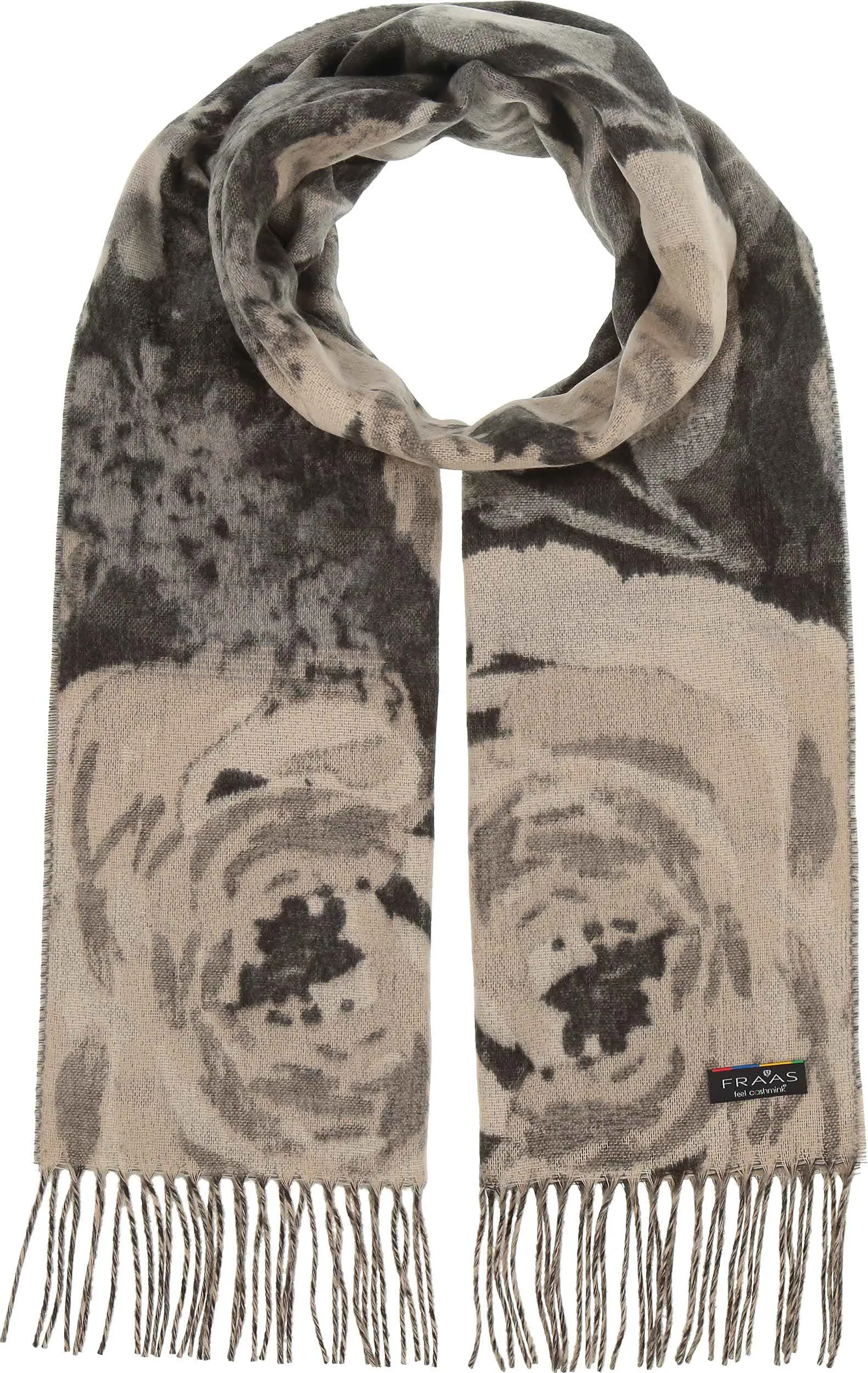 FRAAS - The Scarf Company - Romantic Roses Cashmink: Chartreuse