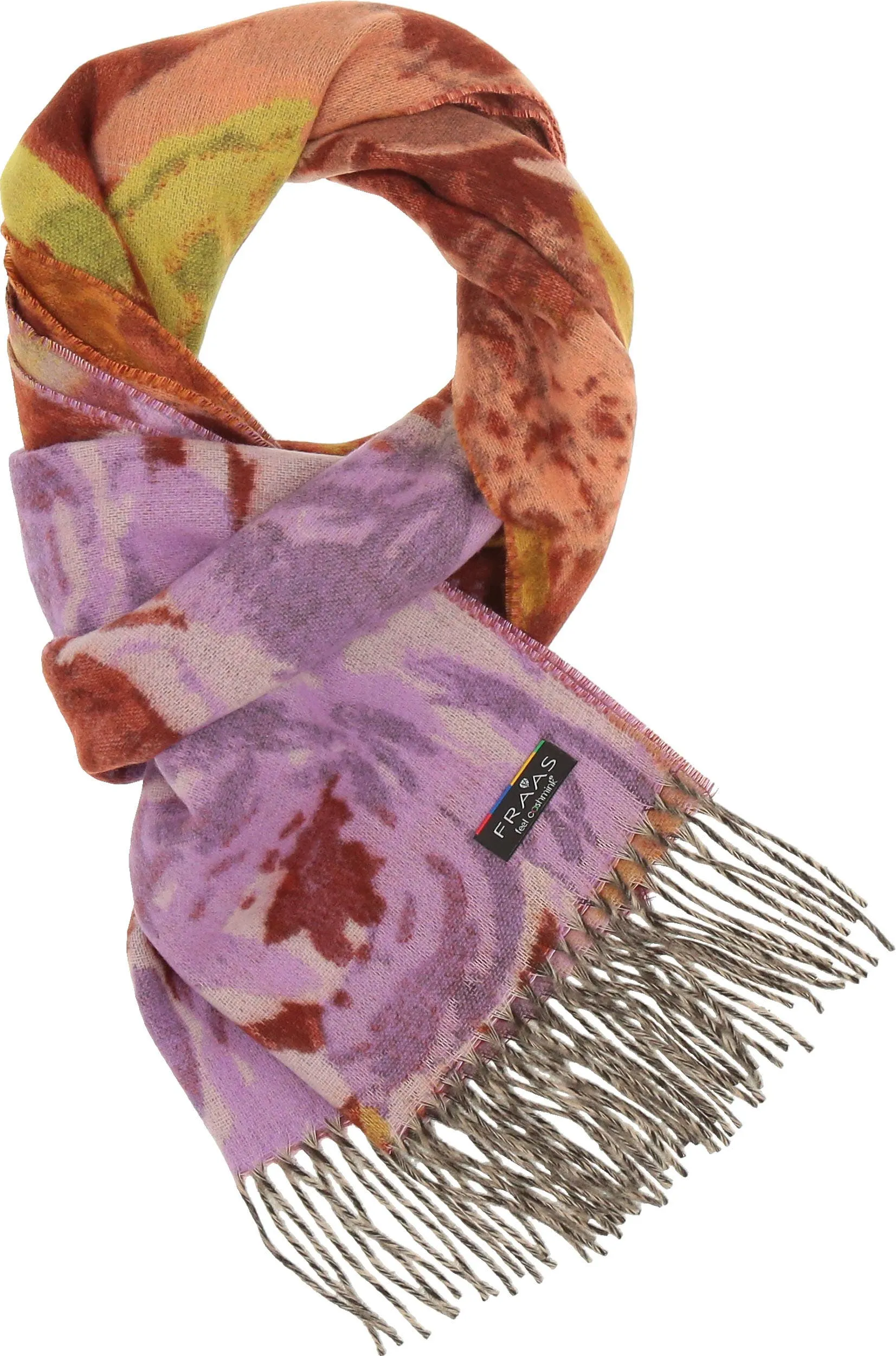 FRAAS - The Scarf Company - Romantic Roses Cashmink: Chartreuse