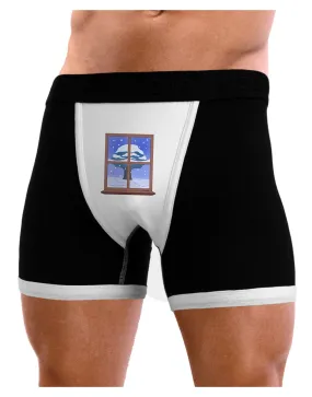 Frosty Window Design Mens Boxer Brief Underwear