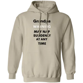 Grandpa naps black G185 Pullover Hoodie