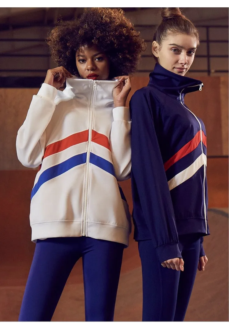 GYMNA MULTI STRIPE TRACK JACKET