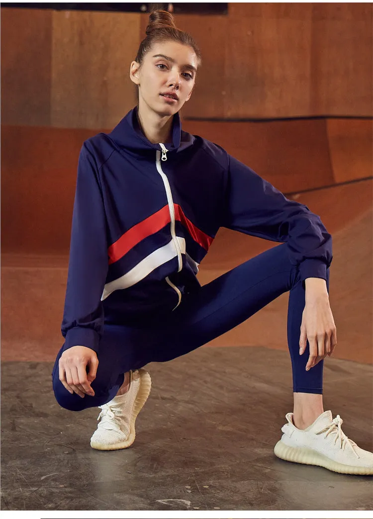 GYMNA MULTI STRIPE TRACK JACKET