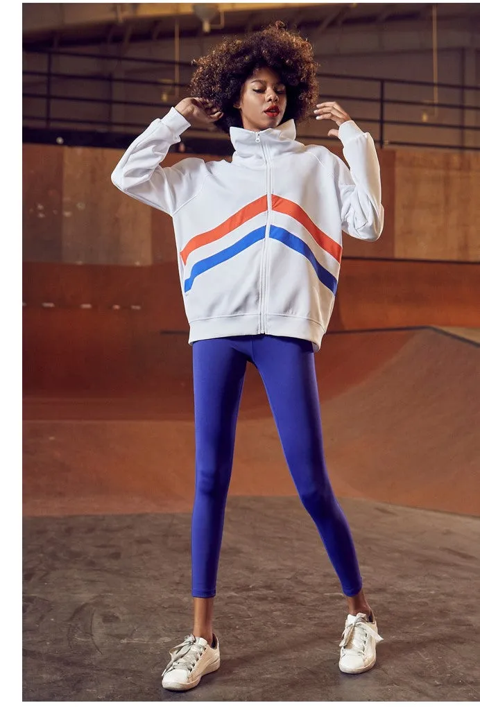 GYMNA MULTI STRIPE TRACK JACKET