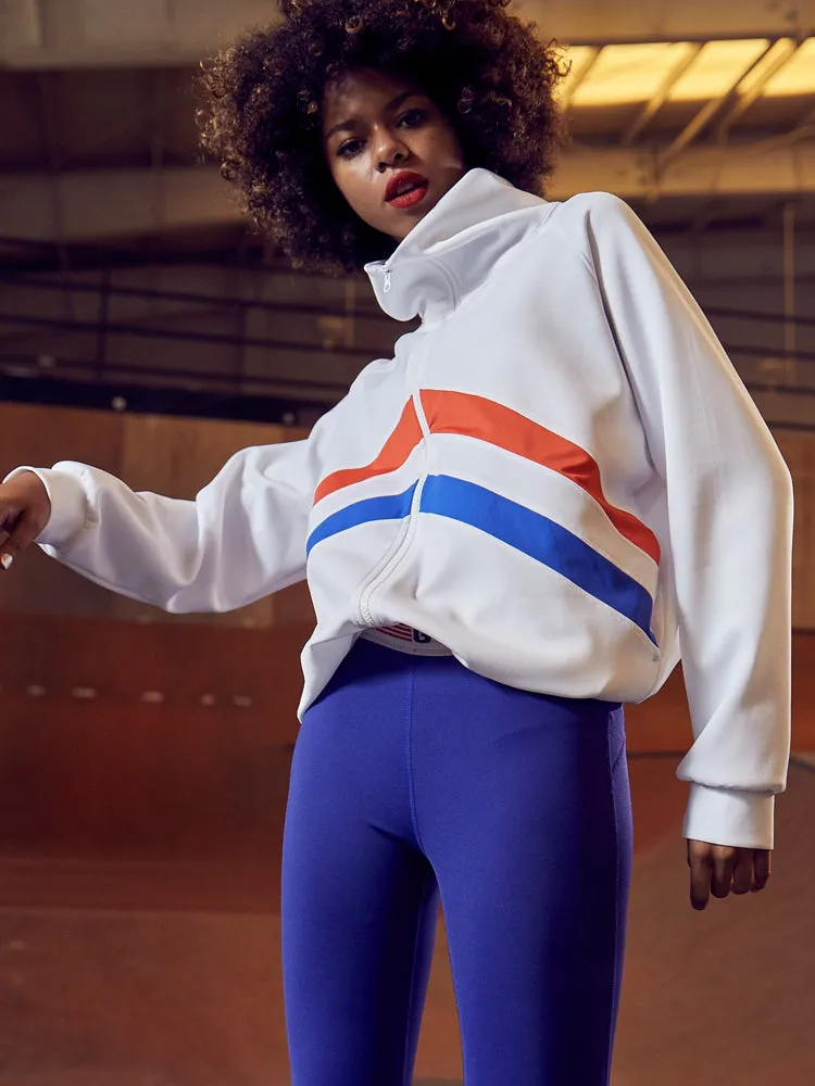 GYMNA MULTI STRIPE TRACK JACKET
