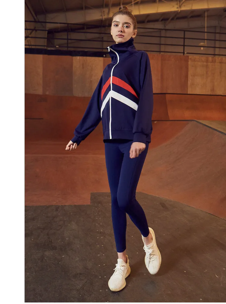 GYMNA MULTI STRIPE TRACK JACKET