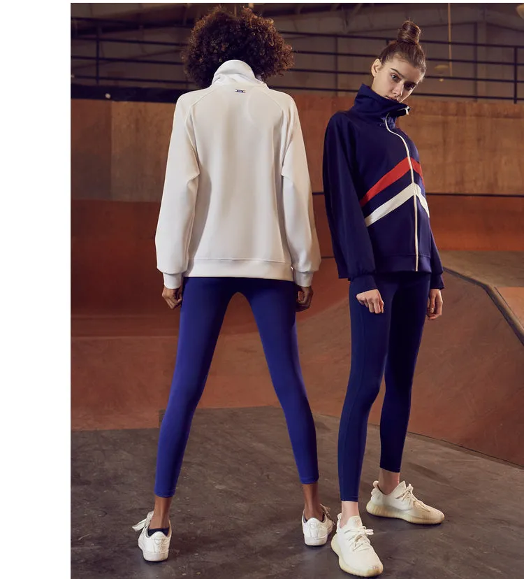 GYMNA MULTI STRIPE TRACK JACKET