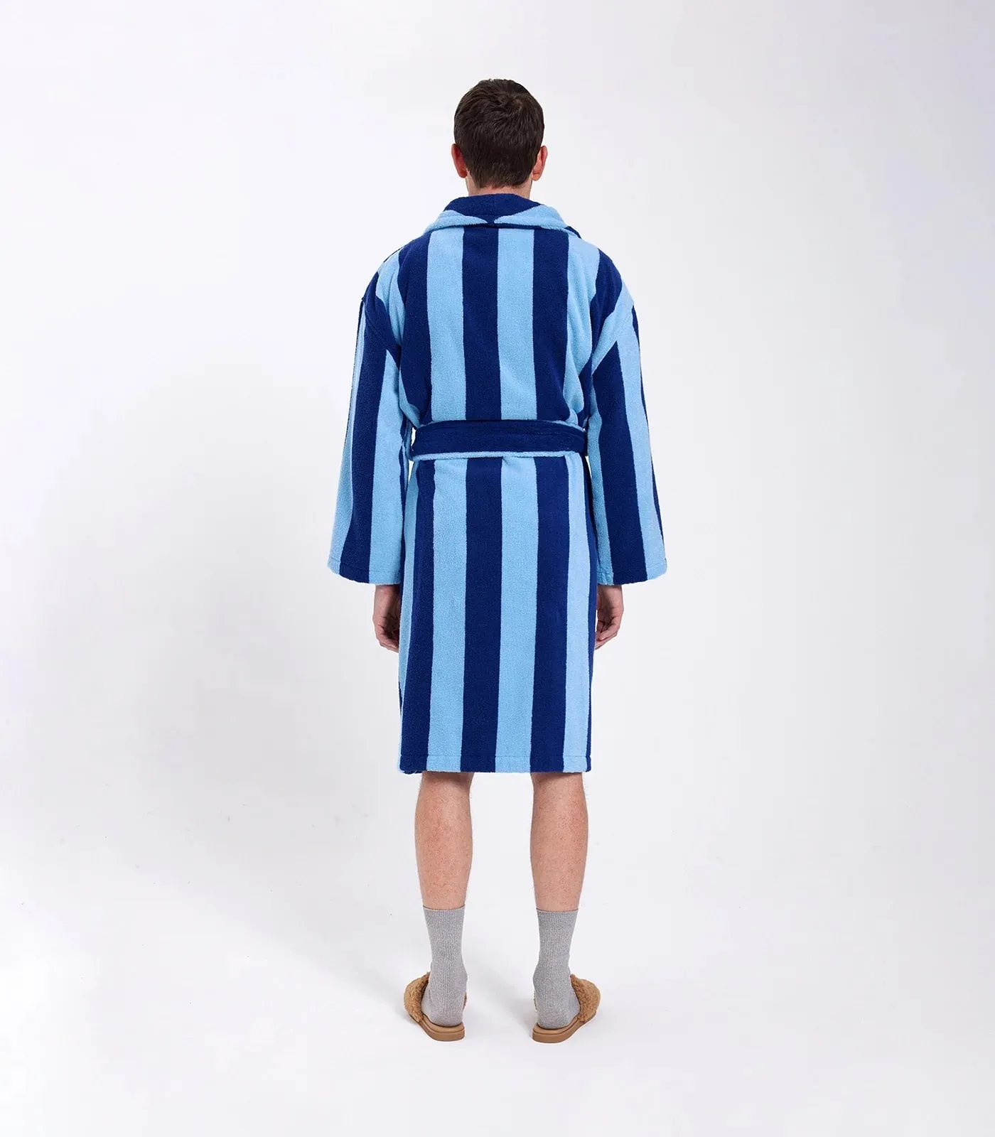 Hommey Robe - Blueberry Stripes