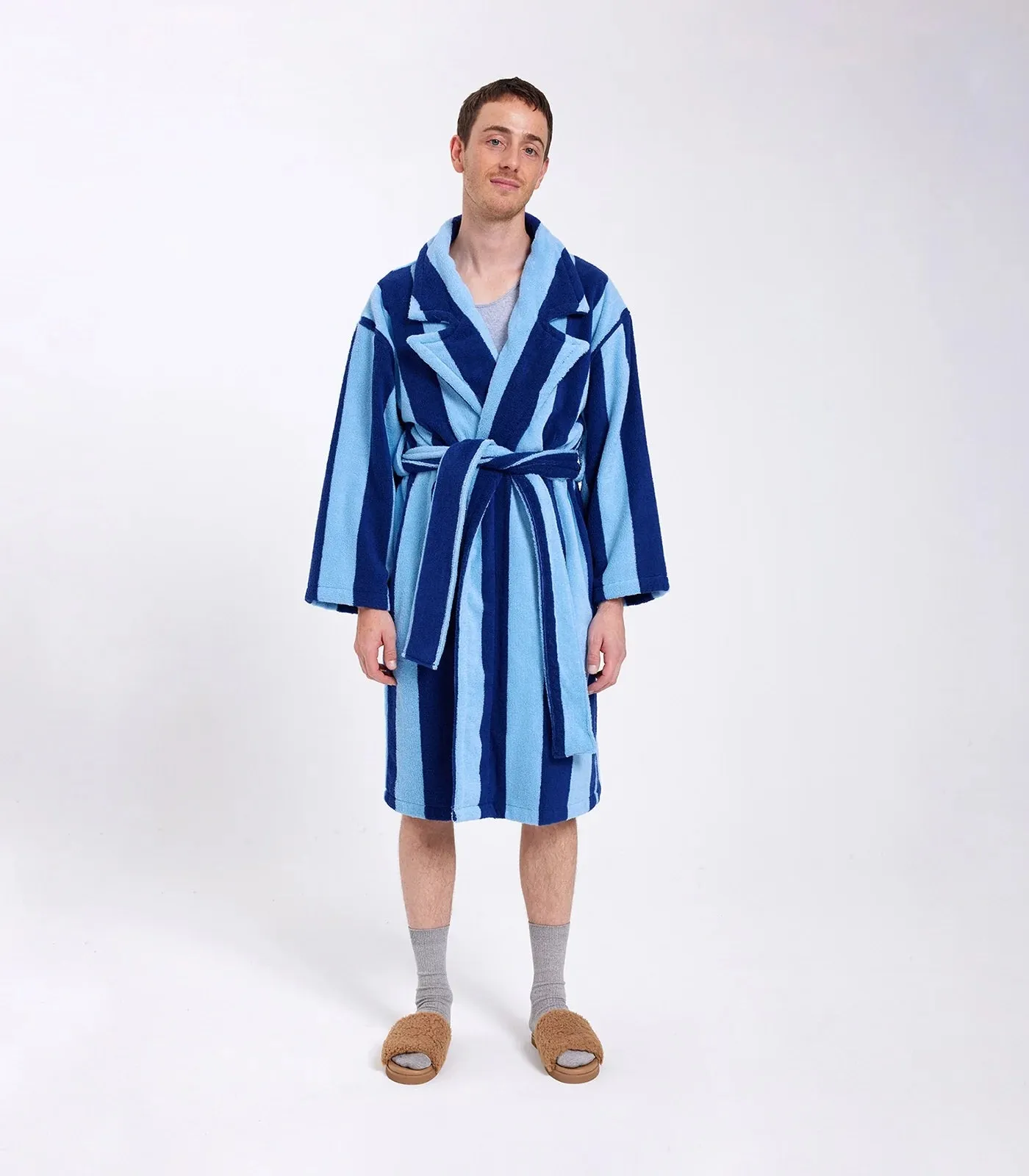 Hommey Robe - Blueberry Stripes