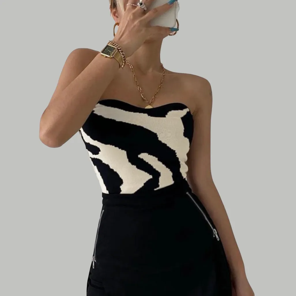 Jiah Cotton Knit Tube Top