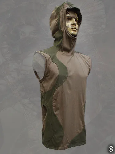 Labyrinth sleeveless Hoodie