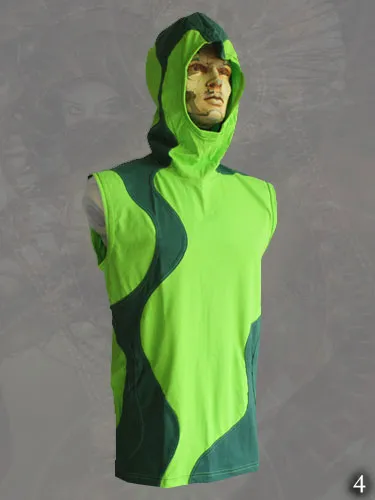 Labyrinth sleeveless Hoodie