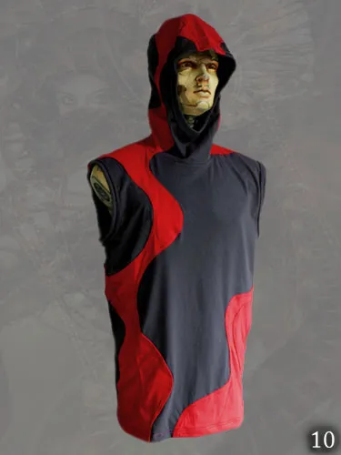 Labyrinth sleeveless Hoodie