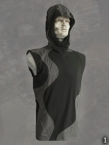 Labyrinth sleeveless Hoodie