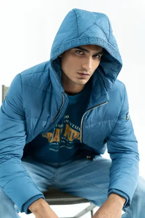 Light Blue Bomber Jacket