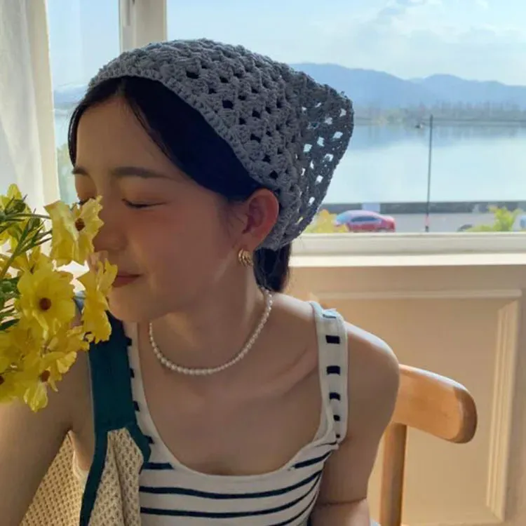 Lolita Bohemian Crochet Head Scarf