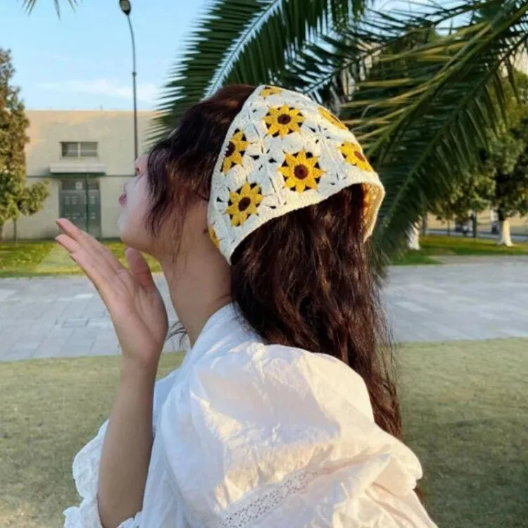 Lolita Bohemian Crochet Head Scarf