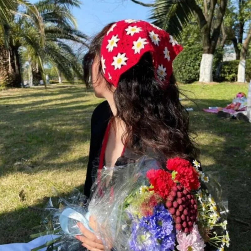 Lolita Bohemian Crochet Head Scarf